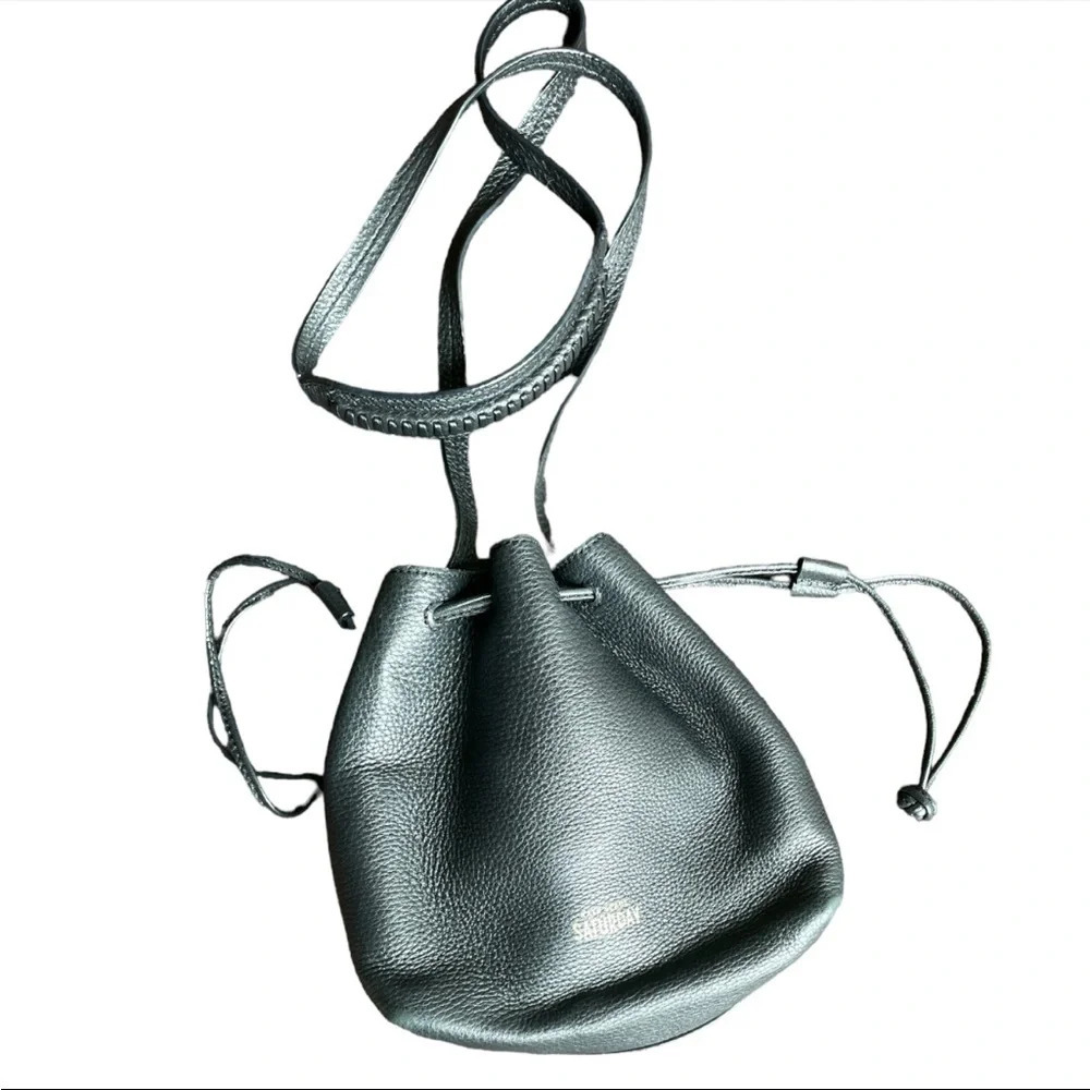 Kate spade Saturday Mini 100% cow leather black casual essential bucket bag